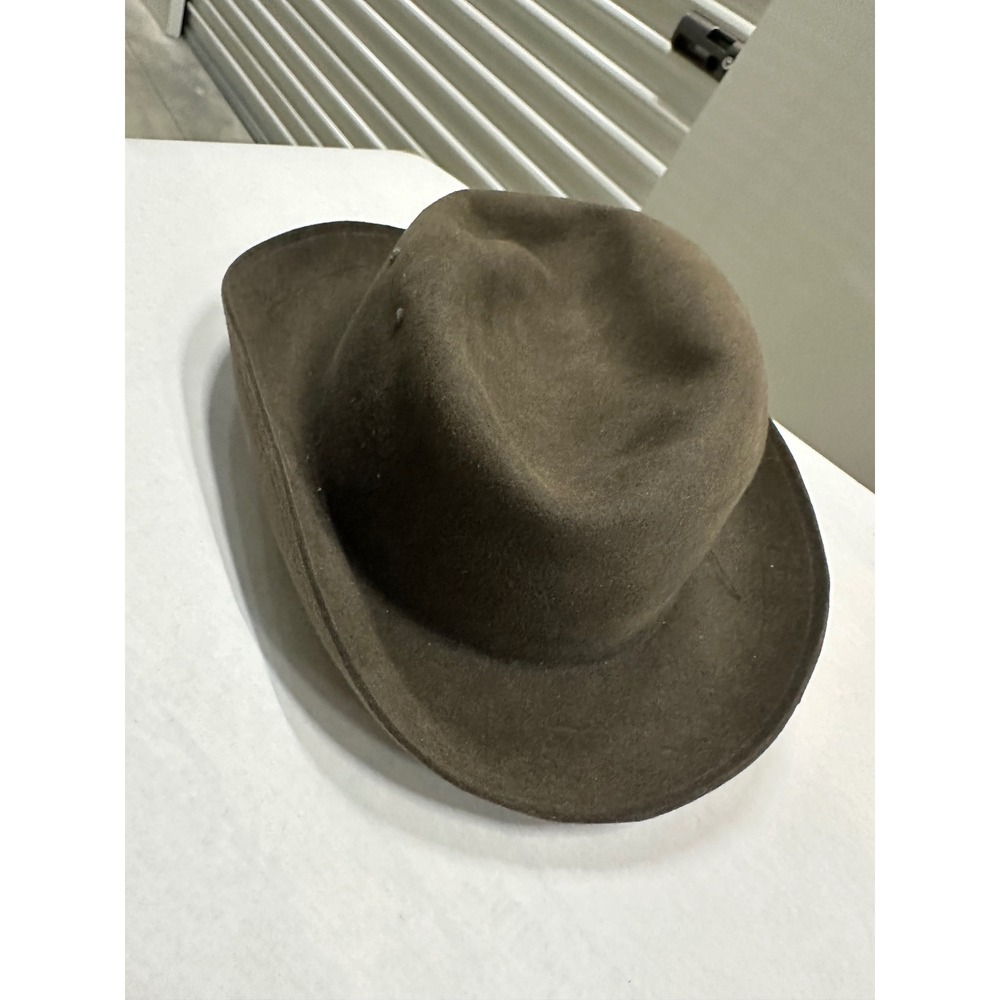 Gutierrez La Paz Bolivia Brown Felt Wide Brim Hat Calidad Superior Vintage